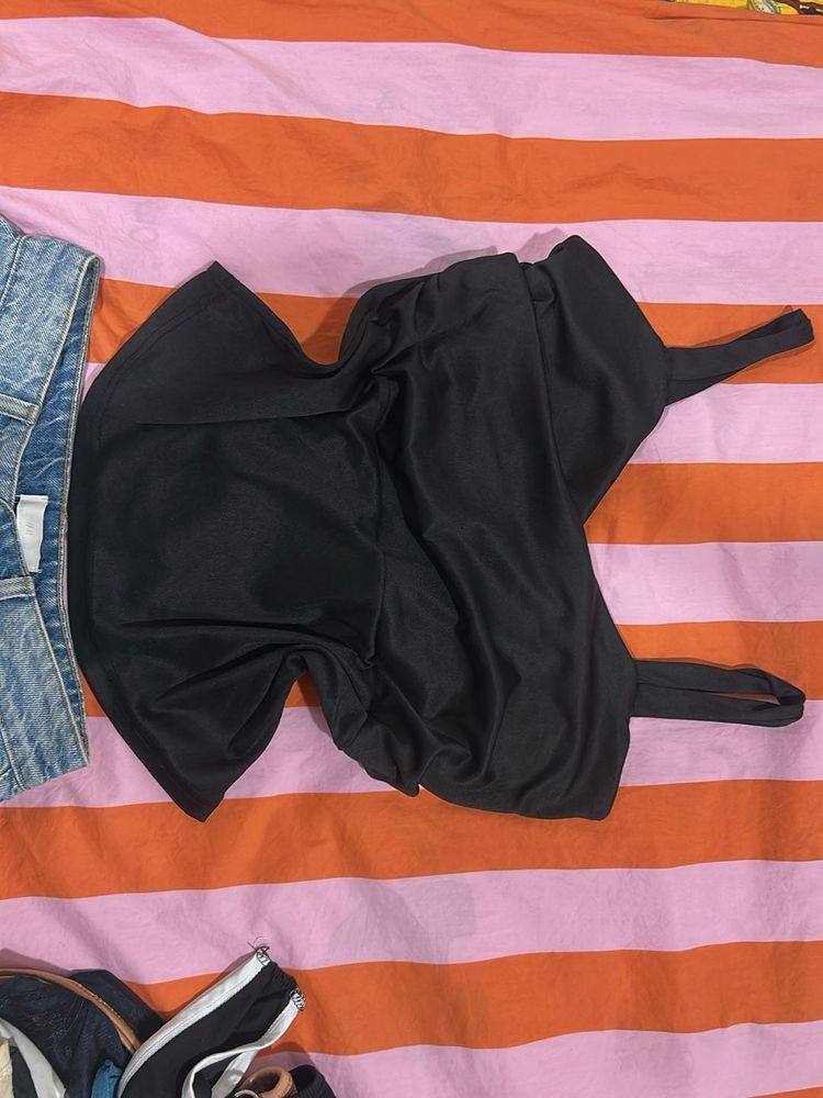 Chic Black Off-Shoulder Top