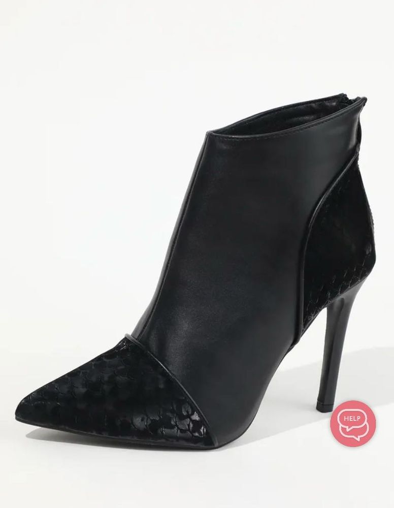 Chic Black Ankle Boots Lulu&amp;sky Brand Shoes