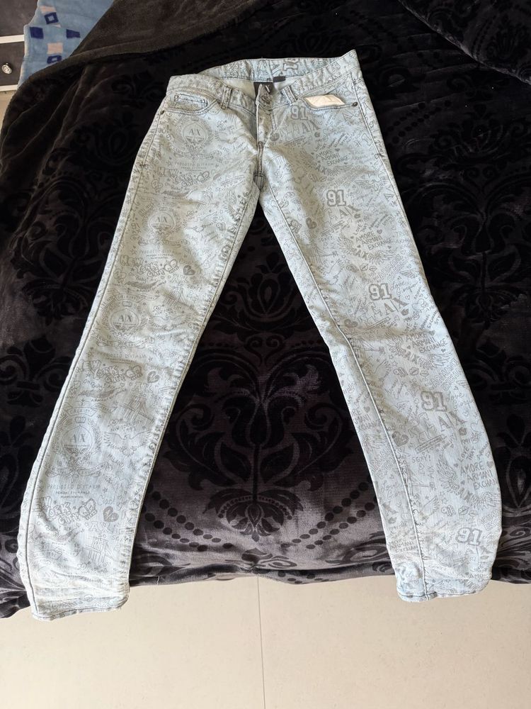 Patterned Denim Armani Exchange Jeans