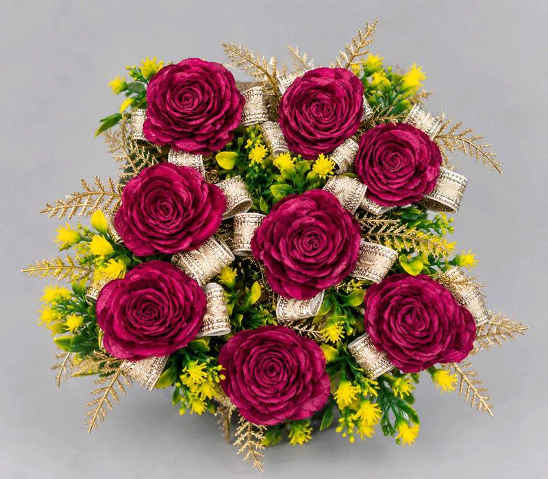8 pcs. Artificial Rose Flower