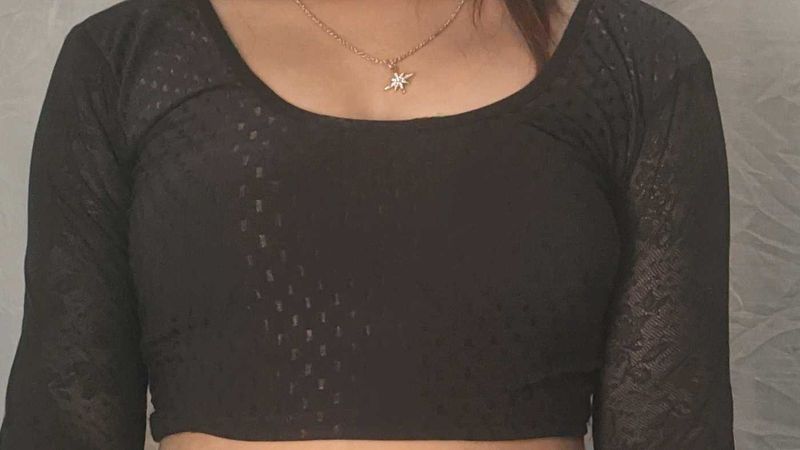 Chic Black Full Sleeve Blouse