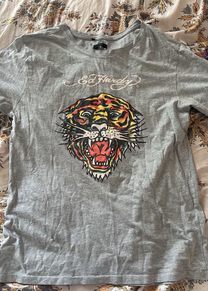 Ed Hardy Tiger Graphic T-Shirt