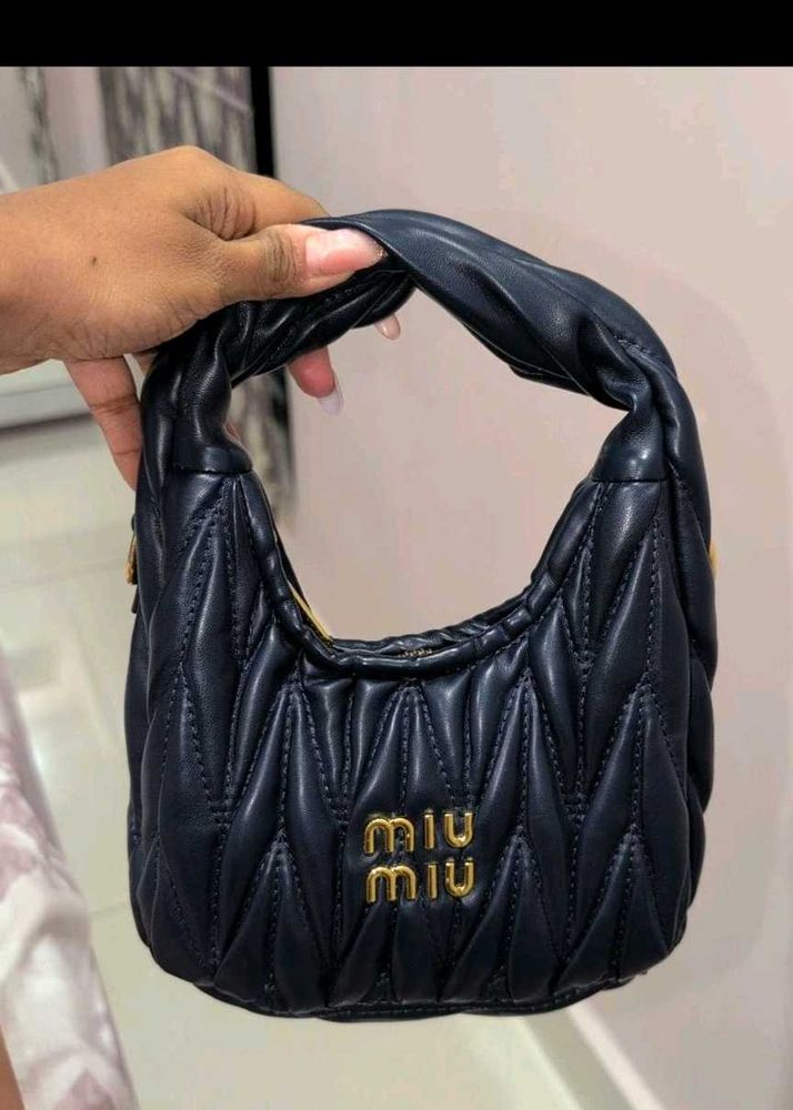 Miu-Miu Quilted Leather HANDBAG