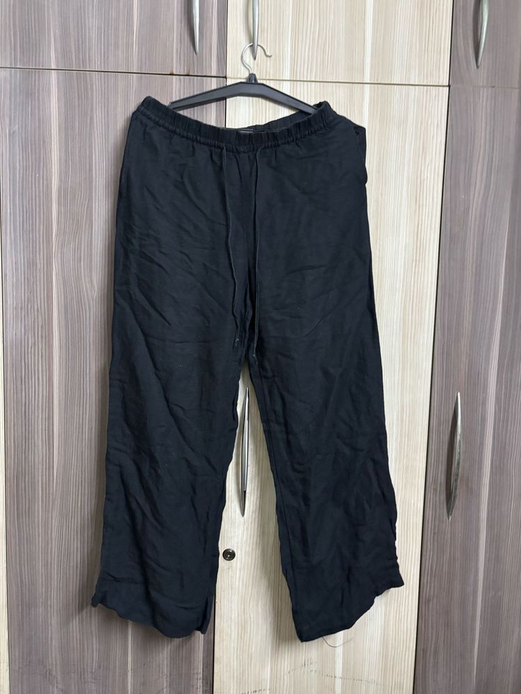 18 H&amp;M Wide Leg Linen Pants