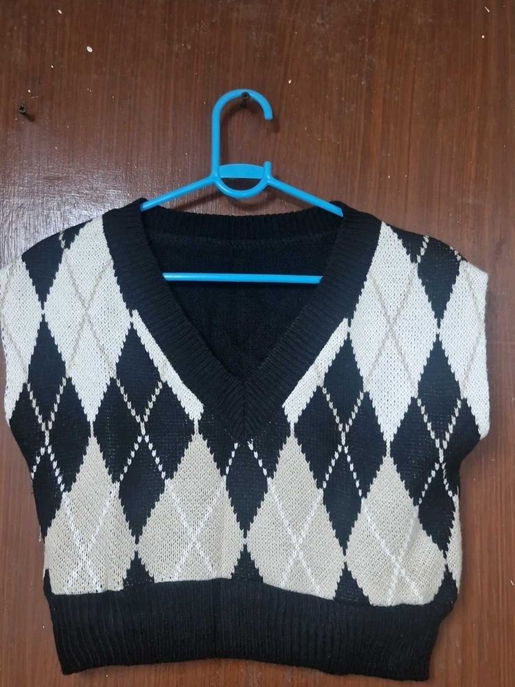 Argyle Knit Vest