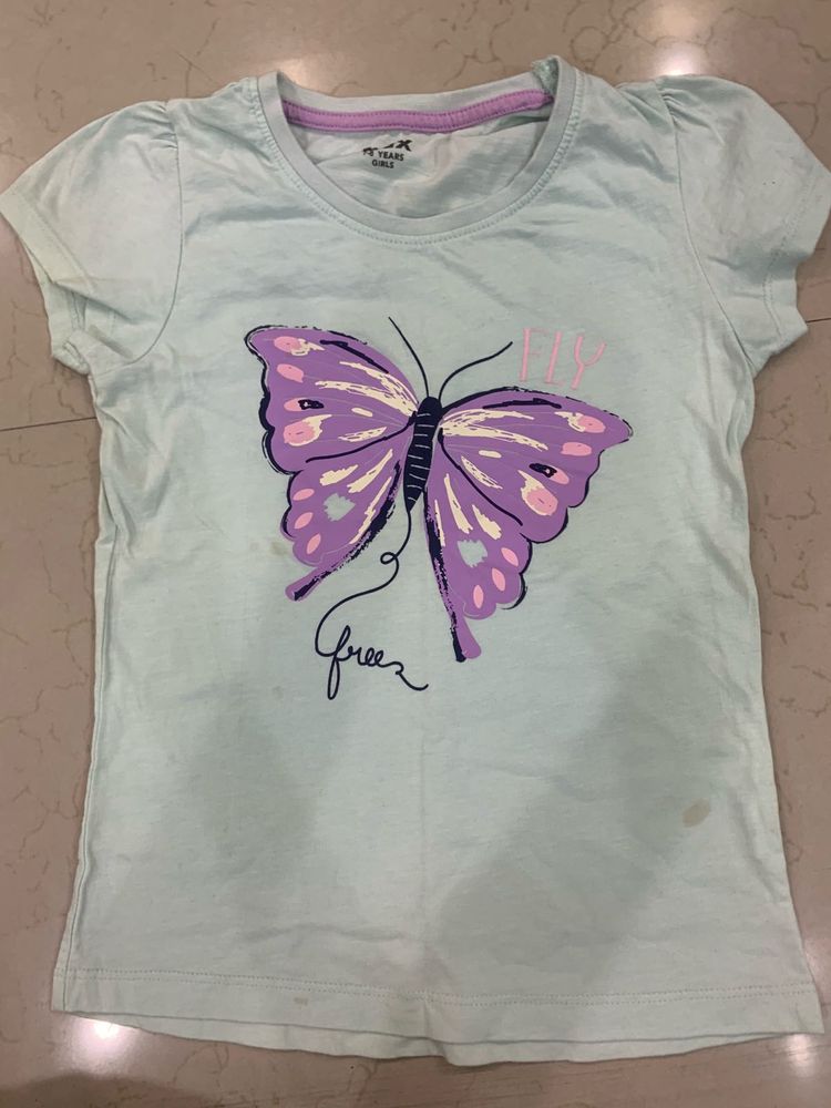 BOGO Cute Butterfly Print T-Shirt