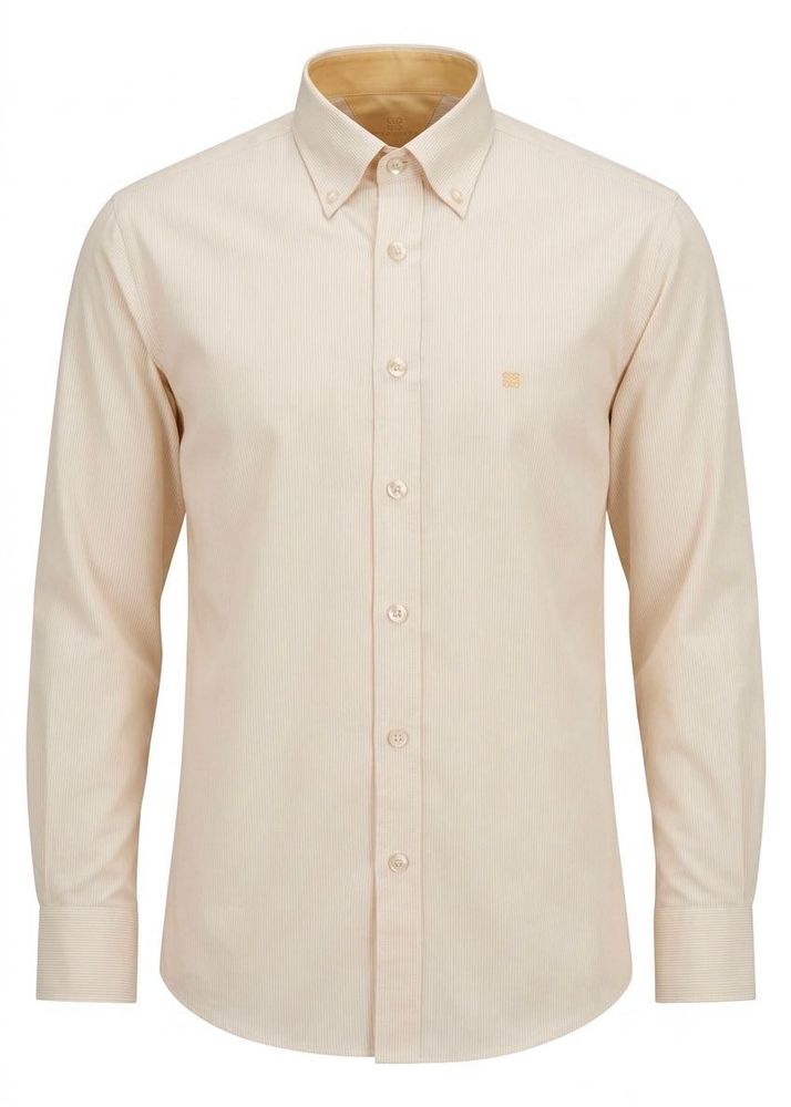 GIVENCHY Men's Cream Button-Up Shirt