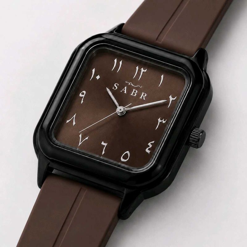 Stylish Brown Square Dial Watch