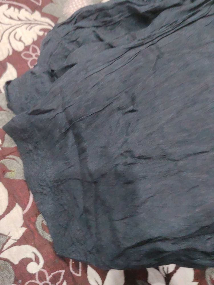Dark Blue Embroidered Dupatta
