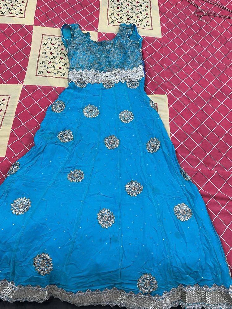 Sky Blue Beautiful Gown