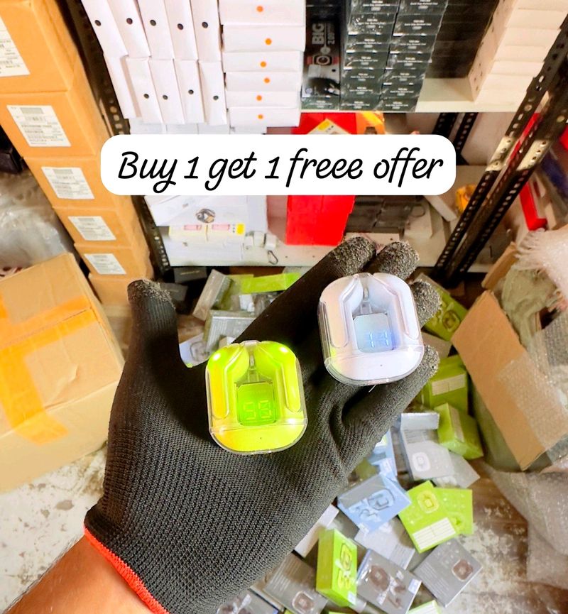 Ultrapods Crystal Earbuds  Buy 1 Get1 Free
