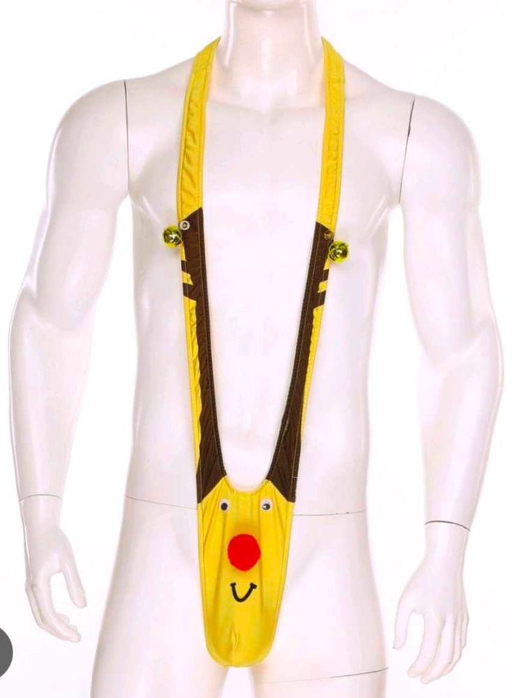 Men's Funny Reindeer man kini Thong bikini