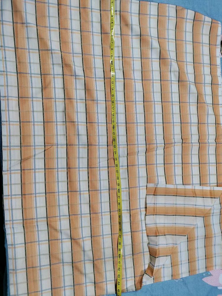 Men's Plaid Button-Down Shirt Fabric
