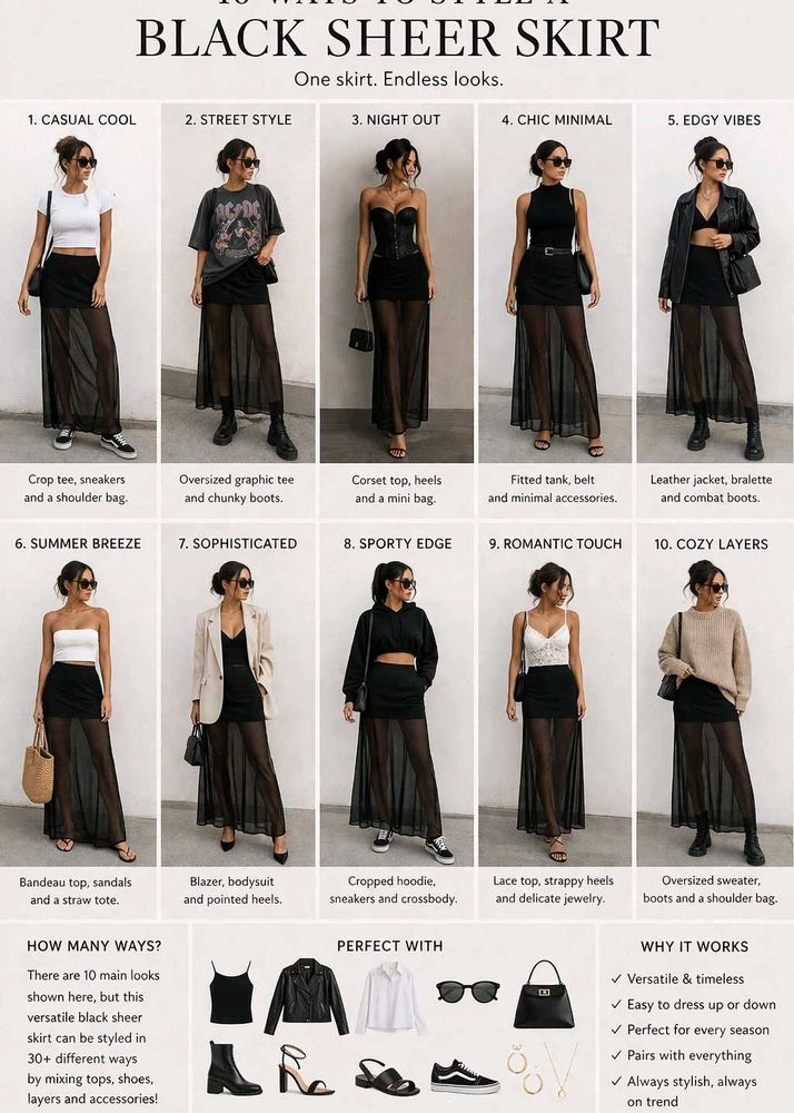 Sheer Maxi skirt
