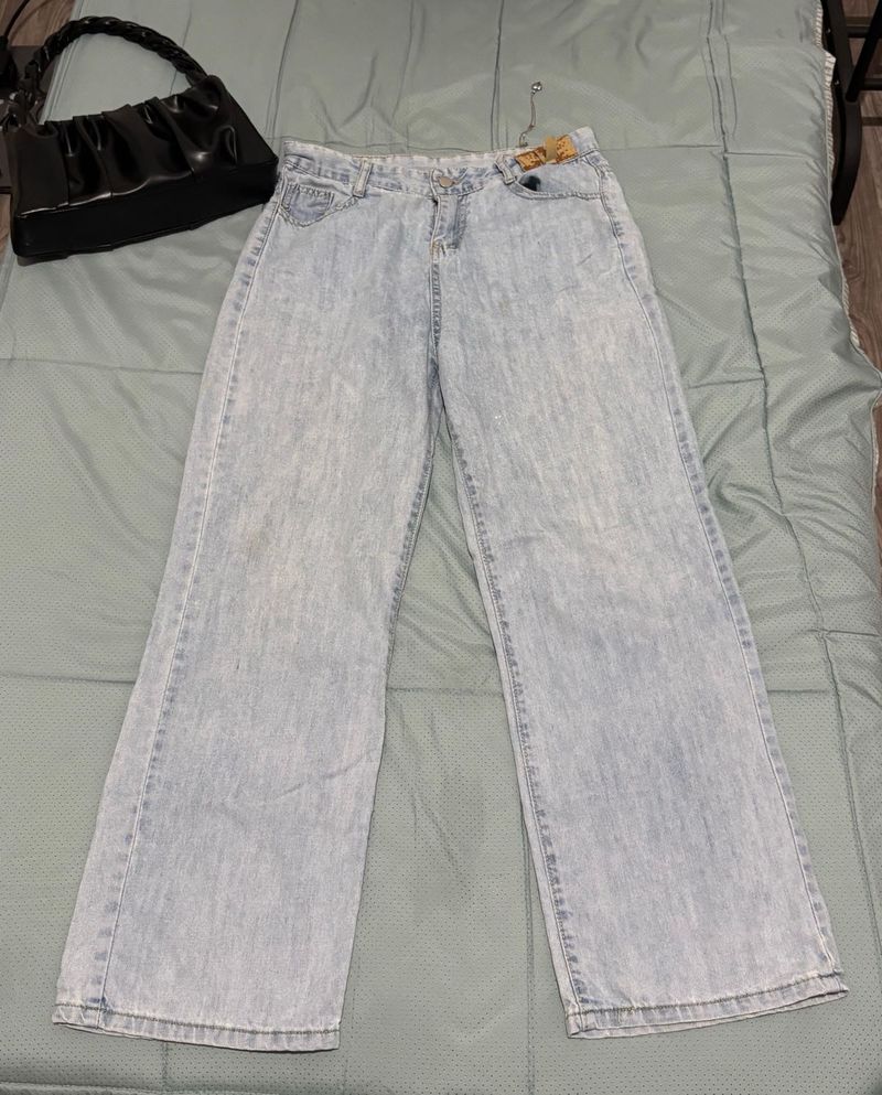 Light Blue Parallel Jeans