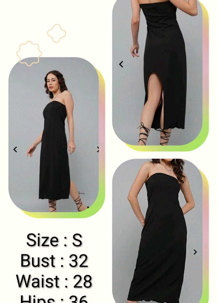 Chic Black Tube Dress