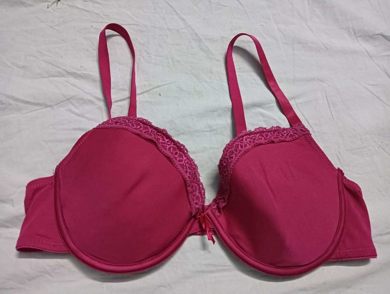 Pink Lace38C💛 Trim Bra