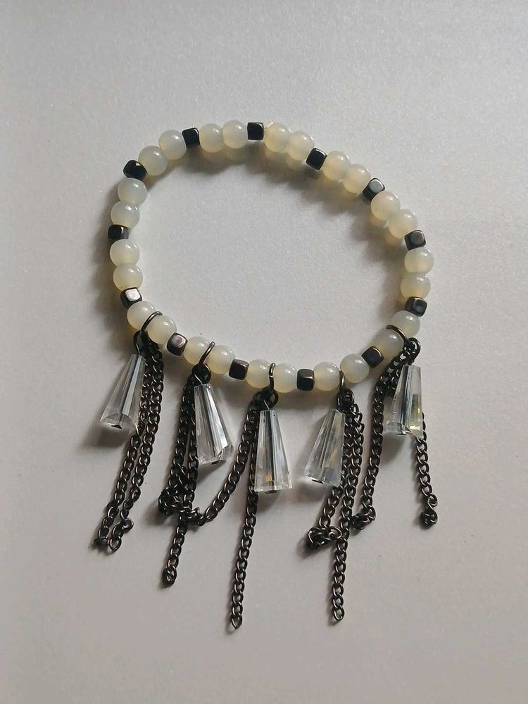 Boho Beaded Bracelet with Charms