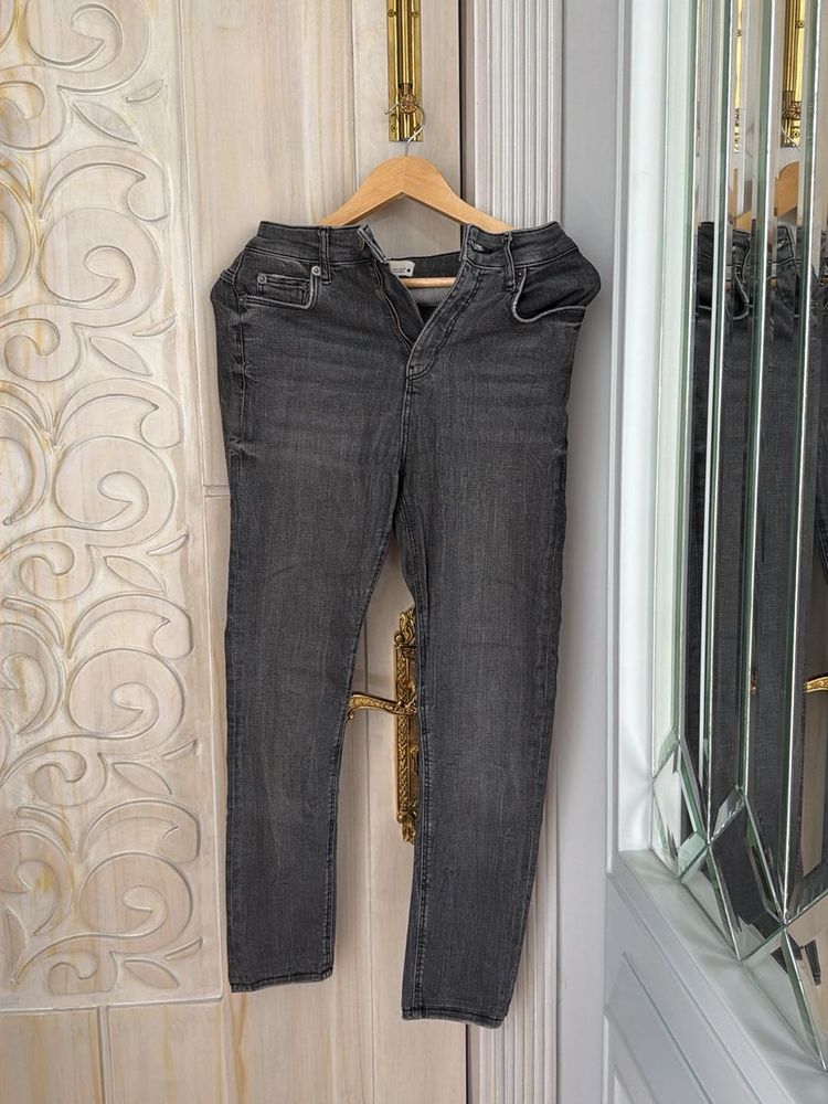 Classic Grey Denim Jeans