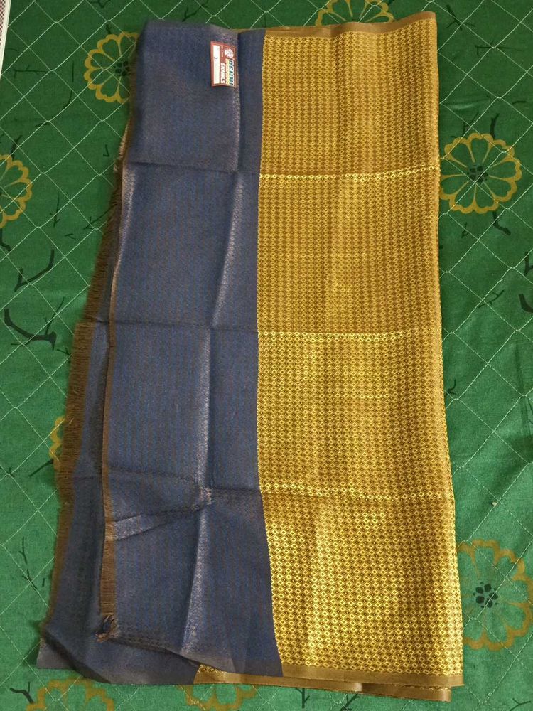 Elegant Blue &amp; Gold SHAWL