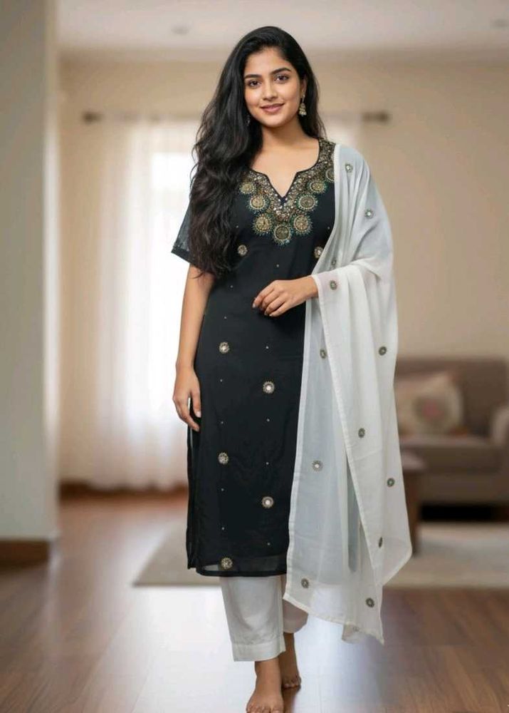 Elegant Black Kurta Only