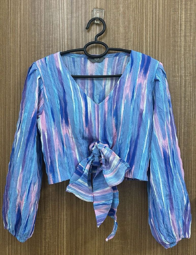 Boho Tie-Front Crop Top