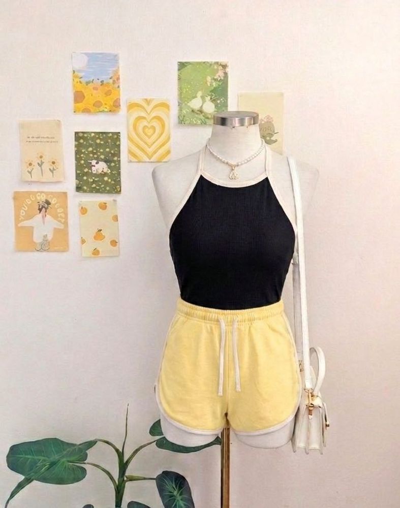 Yellow Athletic Shorts