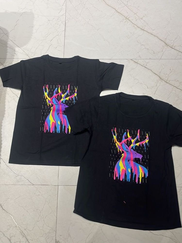 Cool Deer Graphic T-Shirt pack of 2