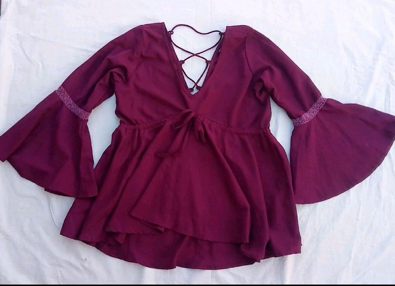 Wine Colour Top