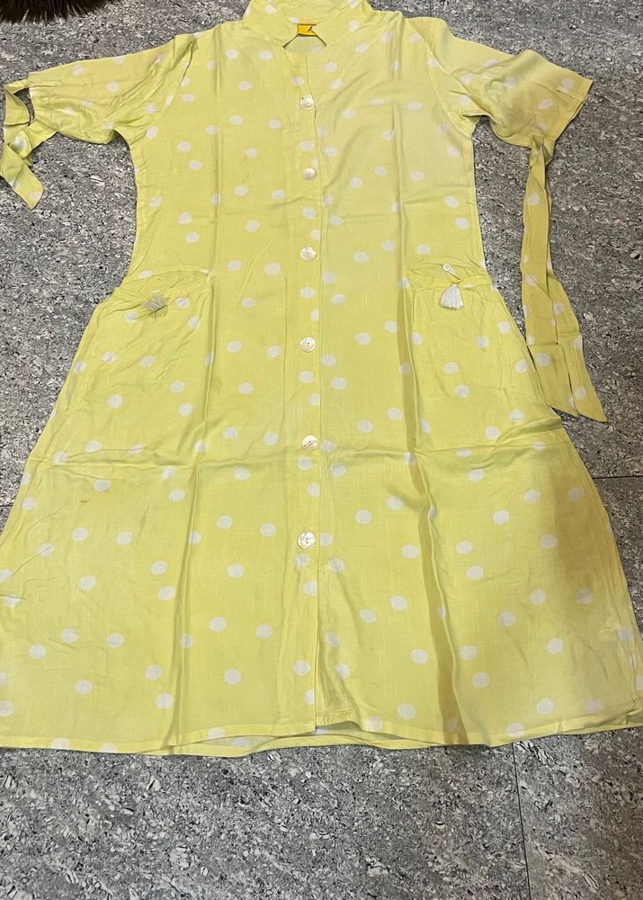 Yellow Polka Dot dress