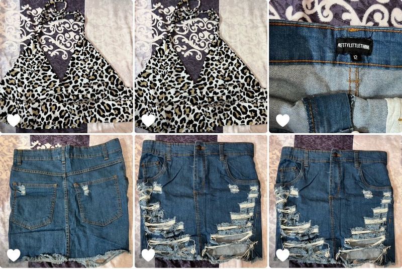 combo of skirt and top
