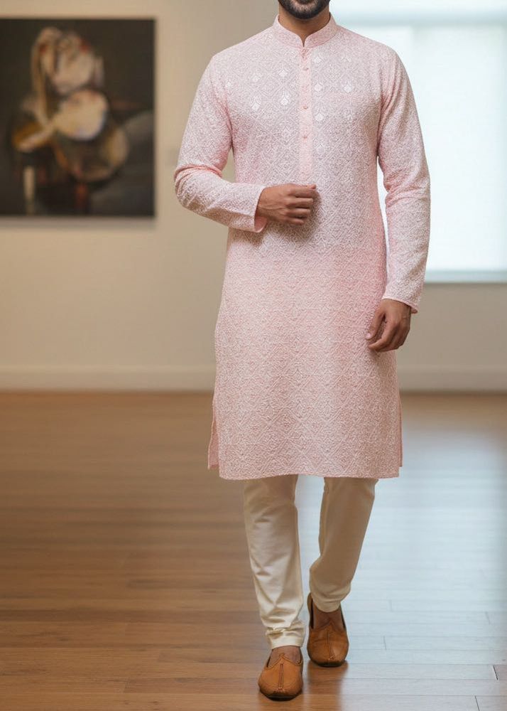 Elegant Pink Kurta Set