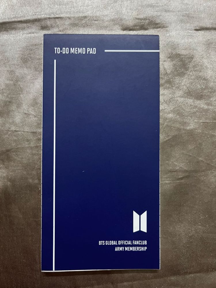 BTS Army Membership To-Do Memo Pad