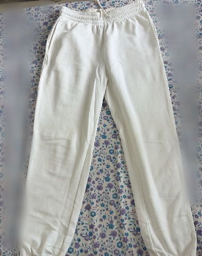 White Jogger Sweatpants