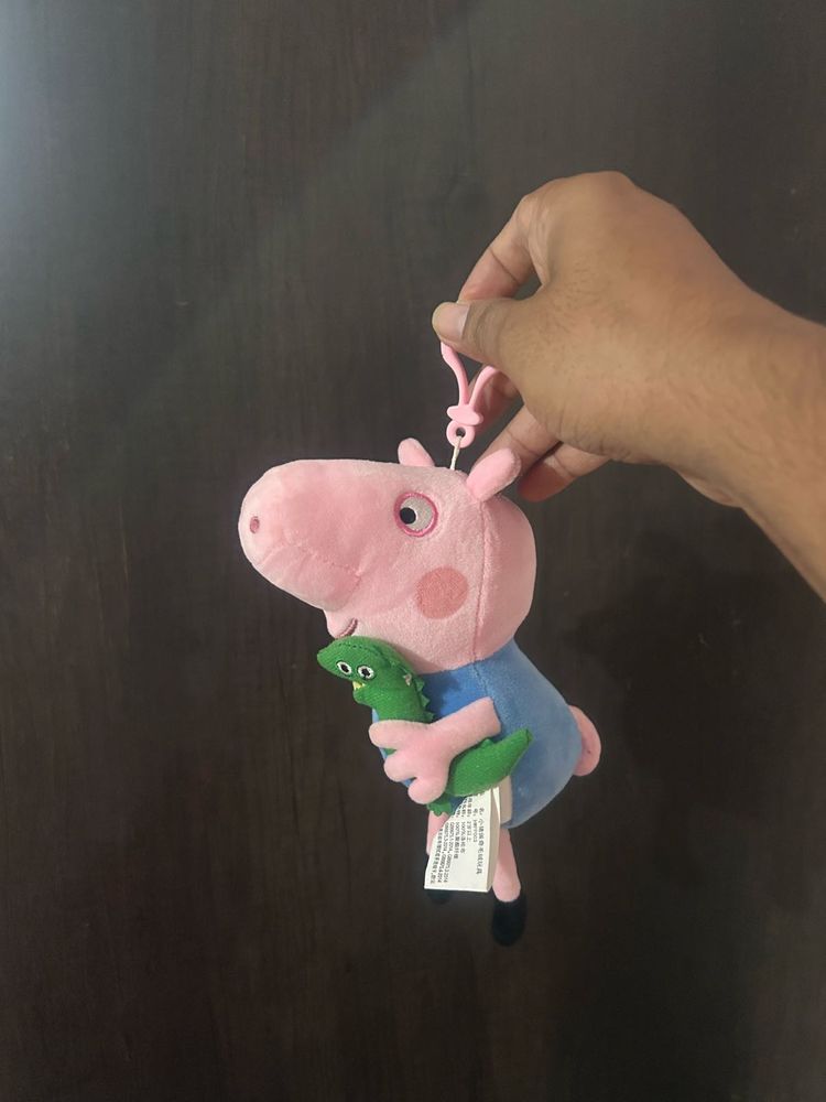 Peppa Pig GEORGE - Plush Soft Toy keyrin
