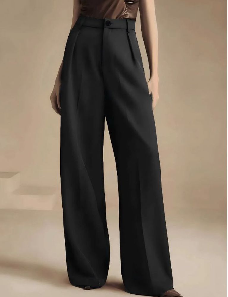 Elegant Black Wide Leg Pants