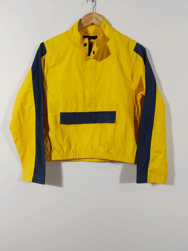 Yellow Casual Jacket Top (Women)
