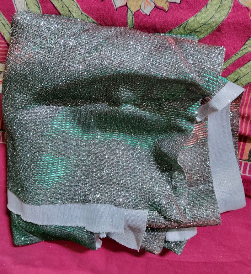 Shimmer Glitter Lycra Fabric 1 Mtr