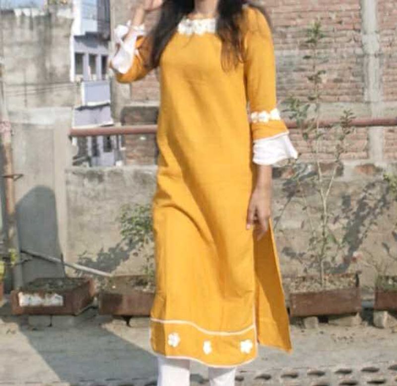 Stylish Yellow Kurta