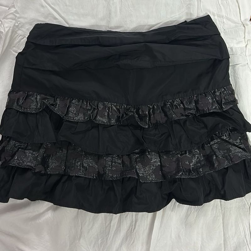 Gothic y2k poofy skirt