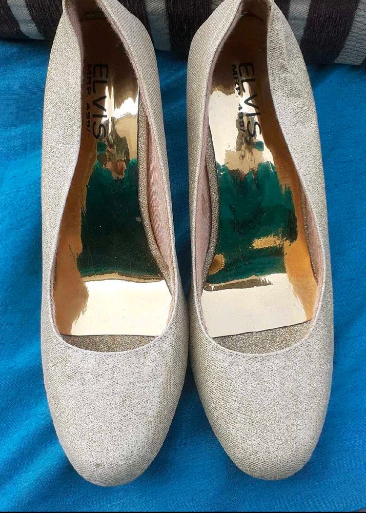 Sparkling Silver Heels