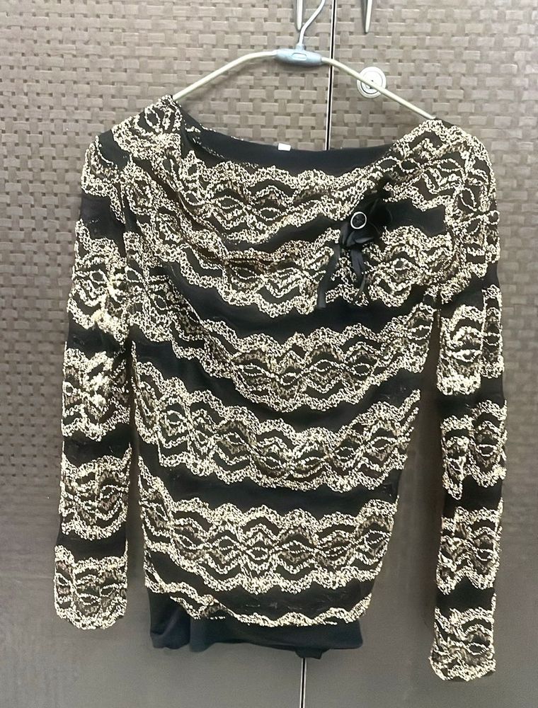 Elegant Black Lace Top