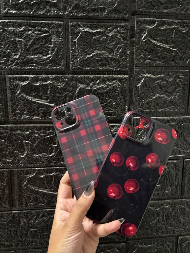 Cute Cherry &amp; Plaid iPhone Case Bundle