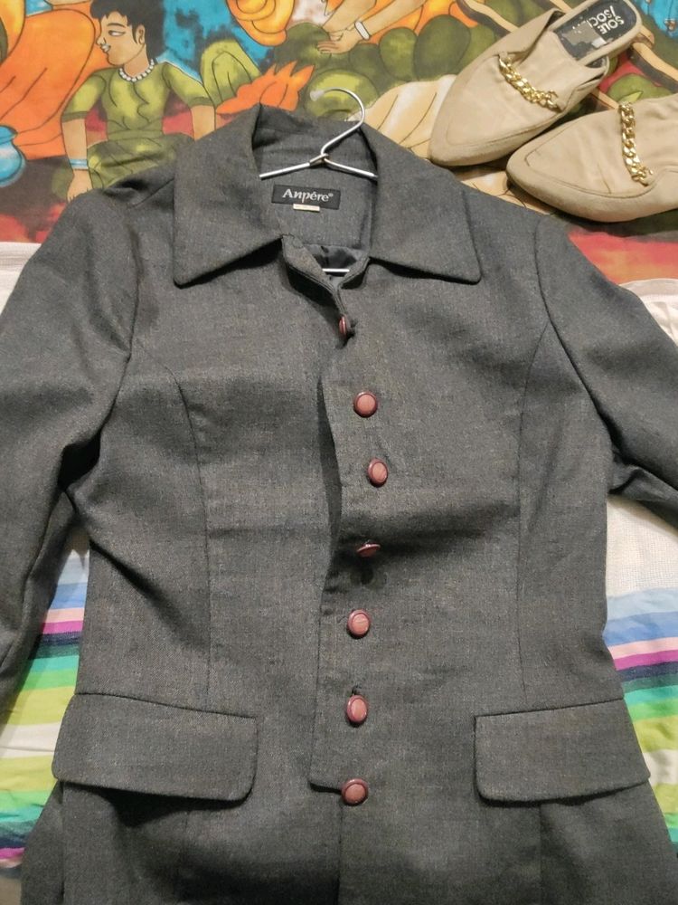 Grey Girlish Coat