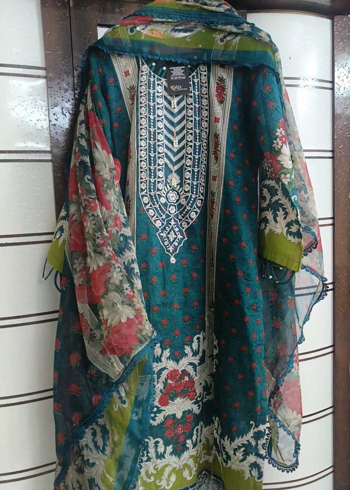 🔥 Sale 🔥New Teal Kurta Set with Dupatta