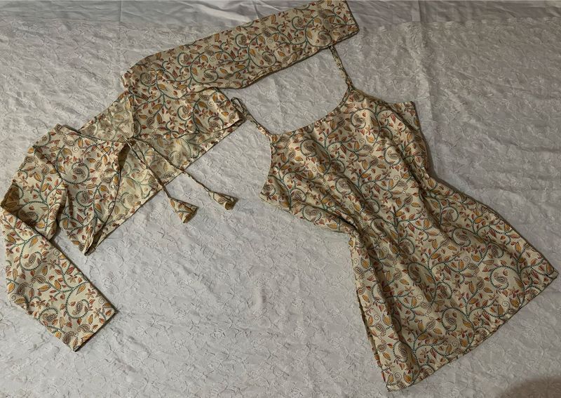 Desi Vintage corset back Kurti