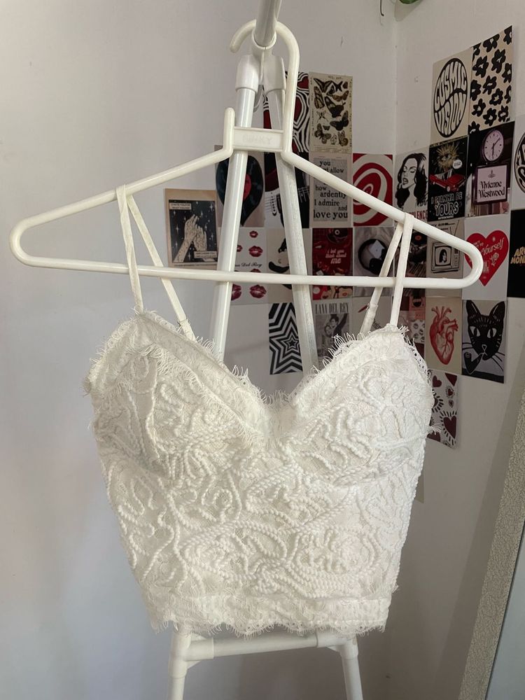Lace Cropped Tank Top
