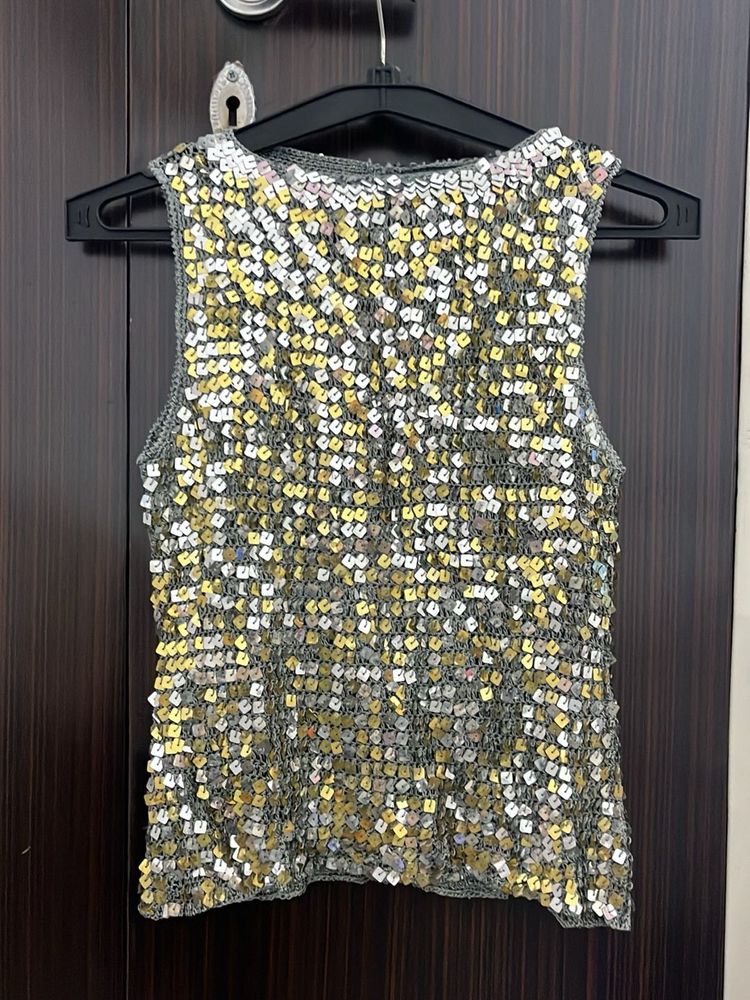 Sparkling Sequin Sleeveless Top