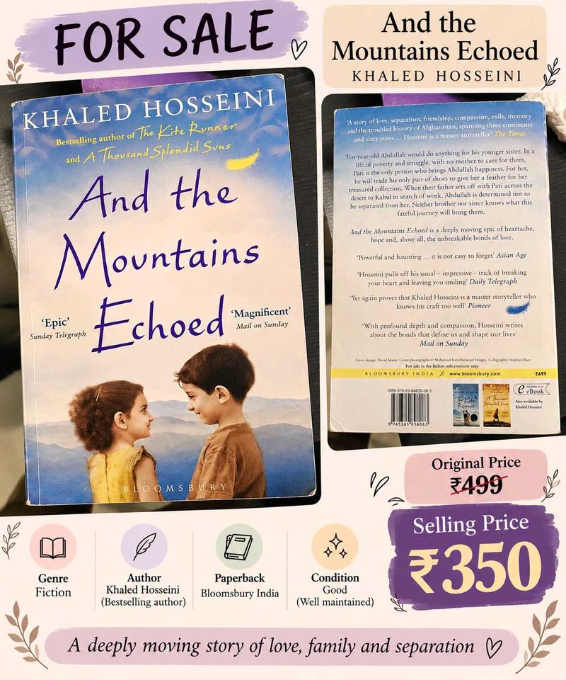 And the Mountains Echoed by Khaled Hosseini