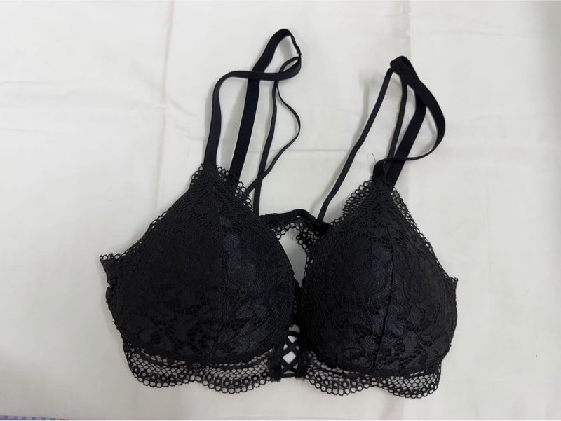 LA SENZA push-up Black Lace Bralette